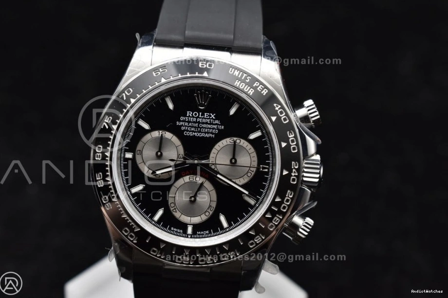 Tailored SH4131 1:1 V QF Daytona Rubber Best Edition on 126519LN 819 Strap 0228